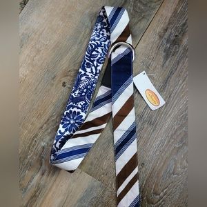 Talbots brand Reversible Fabric Belt size Small 38.5" end to end